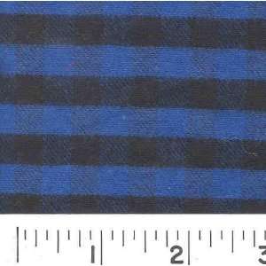  5860 Wide FLANNEL PLAID   ROYAL Fabric By The Yard Arts 