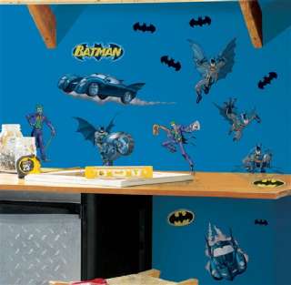 Batman Peel & Stick Wall Stickers Appliques Set 1 MINT  