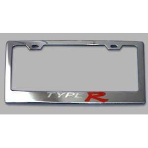  Honda TYPE R Chrome License Plate Frame for Civic 