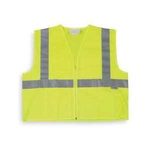  Condor 5NVE7 Safety Vest, Reflective, Lime, 5XL