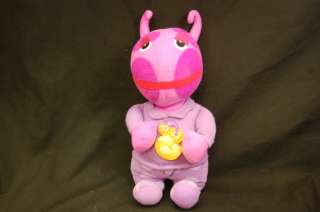 12 Plush Singing Good Night Backyardigans Uniqua Pink Stuffed Animal 