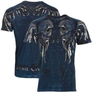  Xtreme Couture Navy Blue Rambo T shirt