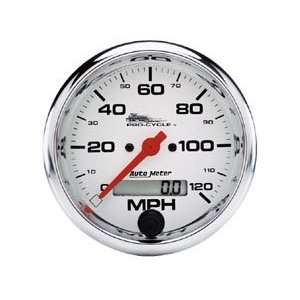   8in. Electronic Speedometer   120 mph   White Face 19351 Automotive
