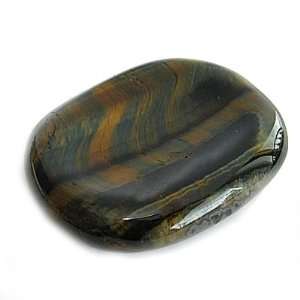  BLUE TIGER EYE   Thumb Stone WORRY STONE Stress Relief 