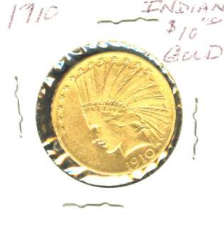 VERY NICE 1910 D INDIAN HEAD GOLD EAGLE G$10  YZ121 