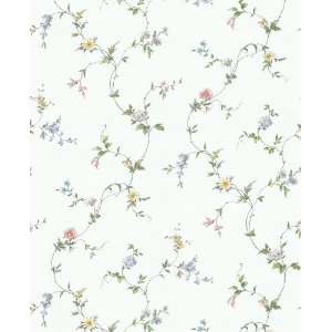 Brewster 414 60044 For Your American Home Floral Vines Wallpaper, 20.5 