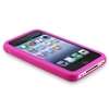 Hot Pink Silicone Case+Car Charger For iPhone 3G 3Gs  