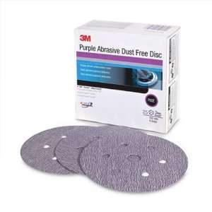 3M 30785 Purple 6 60E Grit Dust Free Abrasive Disc, (Box 