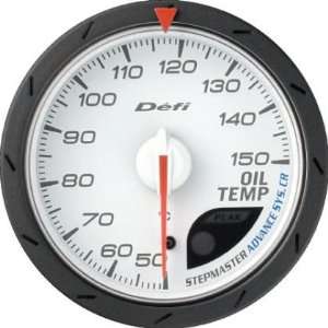   DEFI Advance CR White 60mm Oil Temperature Gauge (Metric) Automotive