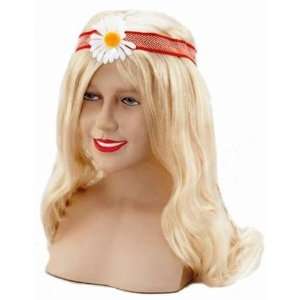  60s Hippy Flowerpower Fancy Dress Wig Inc FREE Wig Cap 