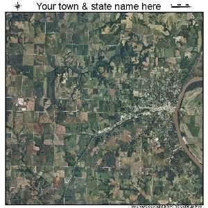    Aerial Photography Map of Atchison, Kansas 2010 KS 