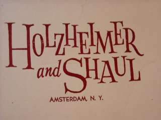 Vintage Hat Box Holzheimer Shaul Amsterdam NY white  
