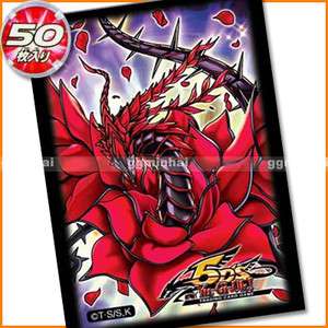   YuGiOh Black Rose Dragon Card Sleeves Yu Gi Oh Protector New  