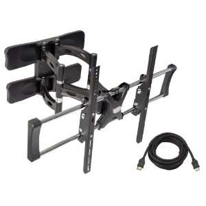   65 Flat Panel Articulating TV Wall Mount + PHDM6 6Ft. High Definition