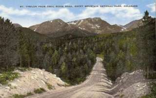 Postcard Mt Ypsilon, Rocky Mountain National Park, CO  
