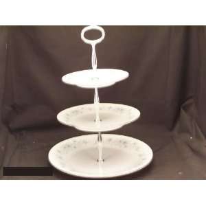  Noritake Inverness #6716 Hostess Tray 3 Tier Kitchen 