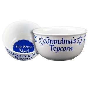Personalized Hanukah Popcorn Bowl  Grocery & Gourmet Food