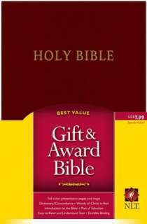   Gift and Award Bible NLT Navy Imitation Leather by 