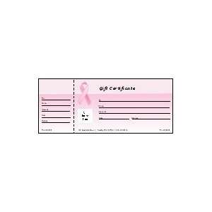  Pink Ribbon Gift Certificate Baby