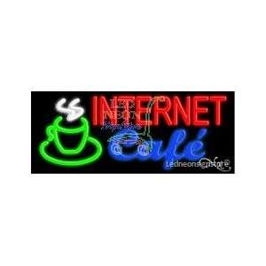  Internet Cafe Neon Sign 13 inch tall x 32 inch wide x 3.5 
