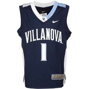 com Nike Villanova Wildcats Youth #1 Silver Elite Replica Basketball 