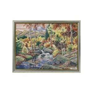  Wood in Flames Counted Cross Stitch Kit Arts, Crafts 