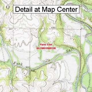  USGS Topographic Quadrangle Map   Paris East, Missouri 