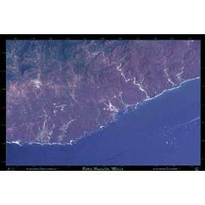   Mexico Satellite map poster from space 36x24 Glossy
