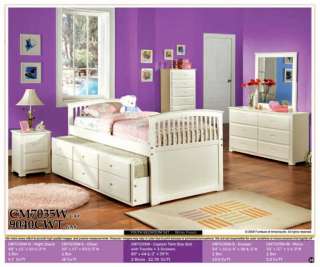 pcs kids youth bedroom set 1 full twin size bed 1 night stand 1 