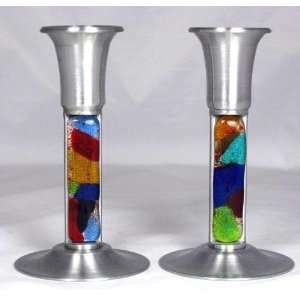  Rainbow Fusion Candle Holders