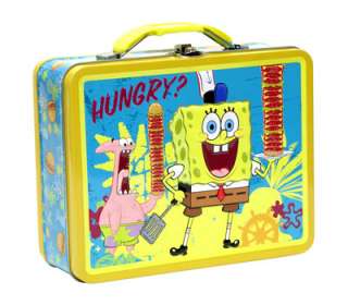 Spongebob SquarePants Tin Storage Snack Lunch Box Bag  