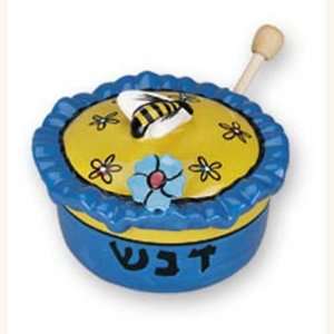  Honey Pot w/Bee by Judaica by Wynter Rosen