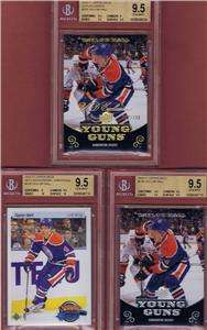 TAYLOR HALL ROOKIE TRIO 10 11 UD YOUNG GUNS ALL BGS 9.5  