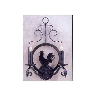  Elk 7930/2 sconce Black/Silver Forged Iron 12 x 20 x 6 