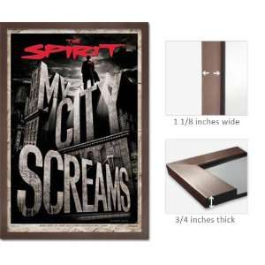  Slate Framed The Spirit My City Screams Movie Poster 