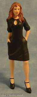 Dolls house RESIN FIGURE of a modern young woman  
