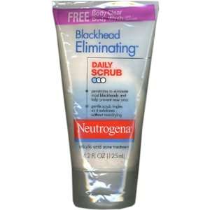 Neutrogena Blackhead Eliminating Daily Scrub 4.2 Fl oz. + Free Body 