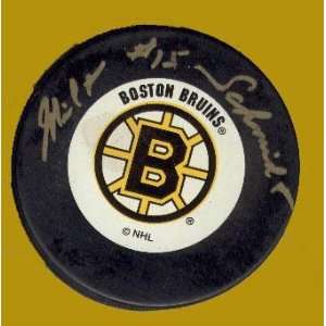  Milt Schmidt Autographed Hockey Puck