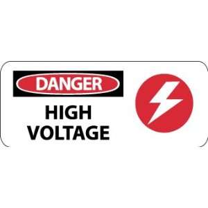 Danger, High Voltage (W/ Graphic), 7X17, Adhesive Vinyl  