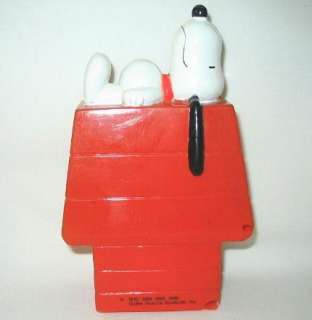 Vintage Snoopy & Dog House Plastic Bank/Chex Mix Promo  