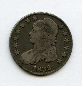 1830 CAPPED BUST Half Dollar Fifty Cent 50¢ .8920 SILVER Coin A 