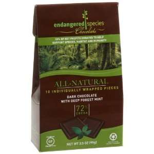 Endangered Species Rainforest, Dark Chocolate (72%) with Deep Forest 