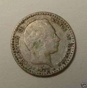 1897 DENMARK 10 Ore Coin VF Cond. Y 11.2  
