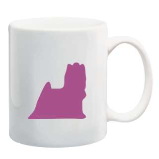 YORKSHIRE TERRIER DOG Silhouette Mug Cup  Choice Colors  