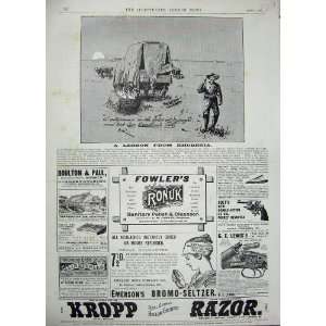   1896 Advertisement Kropp Razor Beecham Pills Revolver