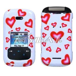  Sparkle Heart Snap On Hard Cover for Motorola Entice W766 