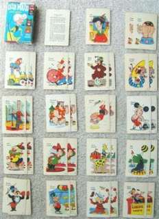   CARD GAME Circus Edition 1959 Ed U Cards with FLIP MOVIE BACKS  