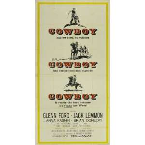  Cowboy Movie Poster (20 x 40 Inches   51cm x 102cm) (1958 