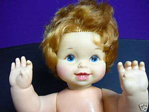 Vintage 1967 Mattel Doll Baby Tippee Toes w/ RED HAIR  