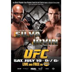  UFC Ultimate Fight Night 14 Silva vs. Irvin Autographed 